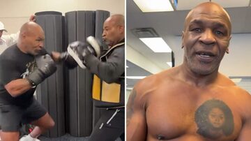 Mike Tyson mostra treino para enfrentar Jake Paul. Foto: Reprodução Instagram/@miketyson
