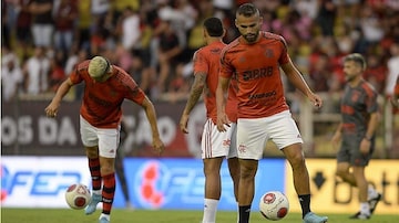 Thiago Maia será desfalque no Flamengo na Supercopa diante do Atlético-MG. Foto: Marcelo Cortes/ CRF