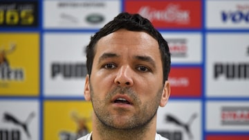 Vladimir Stojkovic, goleiro da Sérvia. Foto: ATTILA KISBENEDEK/AFP