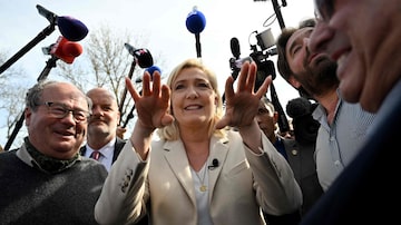 A candidata de extrema direita Marine Le Pen