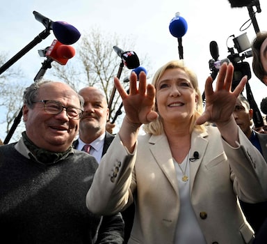 A candidata de extrema direita Marine Le Pen