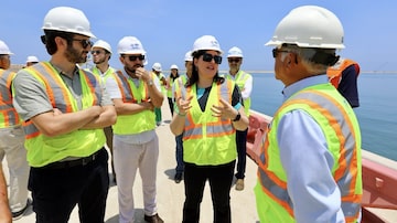 Ministério do Planejamento visita as obras do Porto de Chancay, no Peru. Foto: MPO