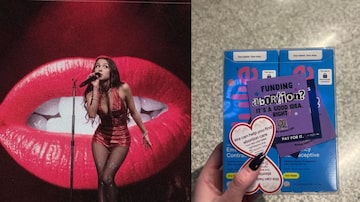 Olivia Rodrigo distribui kits com pílulas do dia seguinte em seu show em St. Louis. Foto: @cowboylikekin Via Twitter e @oliviarodrigo Via Instagram