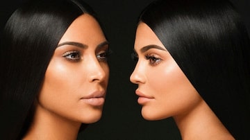 Essa é a primeira vez que Kim Kardashian lança uma linha de cosméticos. Foto: www.facebook.com/KylieJenner