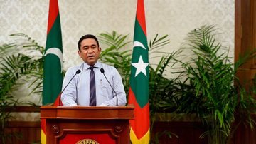 "O presidente Yameen (foto) decretou ilegalmente a lei marcial e se apoderou do Estado", declarou o ex-presidente. Foto: AFP PHOTO / MALDIVES PRESIDENCY