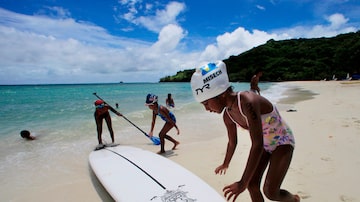 Quando a proibição ao protetor solar entrar em vigor em Palau em 2020, embalagens de protetor solar poderão ser confiscadas dos turistas. Foto: Itsuo Inouye/Associated Press