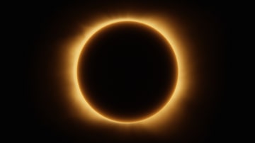 Eclipse solar total. Foto: Agência Espacial do Canadá/Reprodução