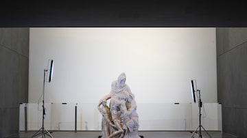 A Pietà restaurada de Michelangelo no Museu Opera del Duomo em Florença, Itália. Foto: Opera di Santa Maria del Fiore/ Claudio Giovannini via The New York Times