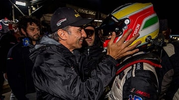 
Christian Fittipaldi, ao lado do português Filipe Albuquerque, vai comentar corridas da F-Indy (José Mário Dias)
