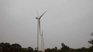 46 turbinas eólicas foram instaladas na comunidade rural de Taiba N'Diaye, a 90 quilômetros da capital do país. Foto: Nellie Peyton / Thomson Reuters Foundation 
