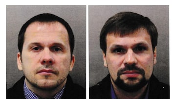 A polícia disse que os dois homens viajaram de Moscou a Londres com passaportes russos dois dias antes de os Skripal serem envenenados. Foto: Polícia Metropolitana de Londres / Reuters