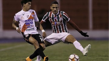 Lance do jogo entre Nacional Potosí x Fluminense. Foto: Juan Karita/AP