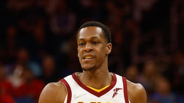 Apr 5, 2022; Orlando, Florida, USA;  Cleveland Cavaliers guard Rajon Rondo (1) looks on during a game against the Orlando Magic in the first half at Amway Center. Mandatory Credit: Nathan Ray Seebeck-USA TODAY Sports