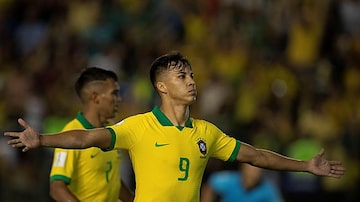 Nova aposta da base do Sanros, Kaio Jorge foi o artilheiro do Brasil no Mundial com cinco gols. Foto: EFE/ Joedson Alves