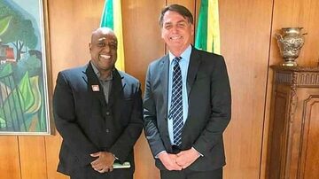 Marcelo Magalhães, novo Secretário Especial do Esporte,posa ao lado de Bolsonaro. Foto: Divulgação