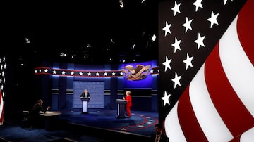 Trump e Hillary em um dos debates eleitorais norte-americanos. Foto: Lucas Jackson/Reuters