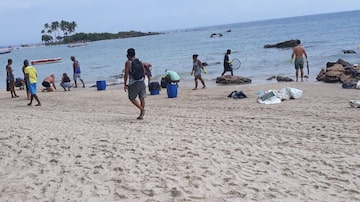 A praia de Morro de São Paulo, no município de Cairu, a 176 km de Salvador, foi atingida por uma grande quantidade de óleo na madrugada desta terça-feira. Foto: Guardiões do Litoral / Divulgação