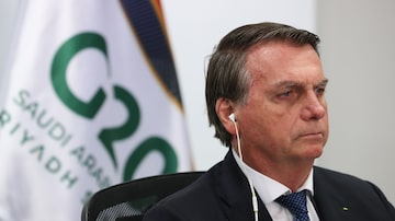 Presidente Jair Bolsonaro falou no Encontro de Chefes de Estado do G20, neste sábado, 21, que foi realizado este ano por videoconferência, no Palácio do Planalto. Foto: Marcos Corrêa/PR