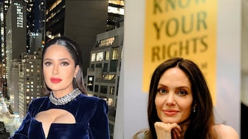 Salma Hayek protagonizará o próximo filme dirigido por Angelina Jolie. Foto: Instagram/@salmahayek e Instagram/@angelina jolie