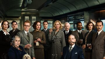 Kenneth Branagh. O novo Poirot com o retrato 'oficial' do elenco de 2017. Foto: Fox Film do Brasil