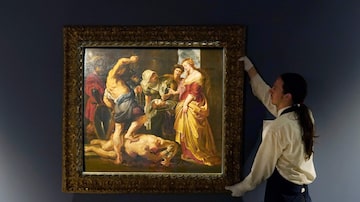 Quadro de Peter Paul Rubens mostra Salomé recebendo a cabeça decapitada de São João Batista