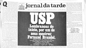Entrevista dos historiador francês Fernand Braudel no Jornal da Tarde de 18 de janeiro de 1984. Foto: Acervo Estadão