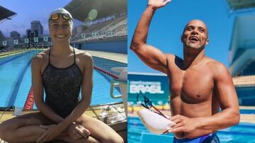 Viviane Jungblut e João Gomes Junior são alguns dos atletas que vão representar a natação brasileira no Mundial de Budapeste. Foto: Divulgação/Time Brasil