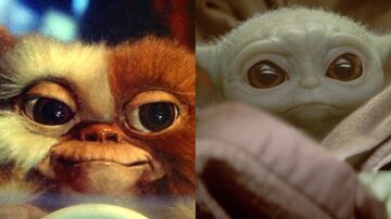 Joe Dante, diretor de 'Gremlins' (1984) acusou os criadores do Baby Yoda de copiarem protagonista do filme,Gizmo. Foto: Warner Bros. e Disney+