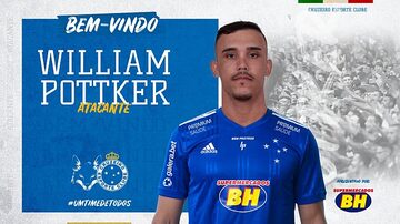 A pedido de Felipão, atacante William Pottker é o novo reforço do Cruzeiro. Foto: Divulgação/Cruzeiro