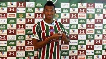 Bryan Cabezas, novo atacante do Fluminense. Foto: Maílson Santana / Fluminense FC
