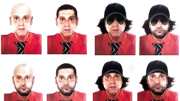Polícia chegou a divulgar retratos com possíveisdisfarces usados por Paulo Cupertino durante a fuga. Foto: Polícia Civil SP