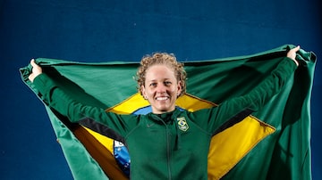 Yane Marques foi a porta-bandeira do Brasil na Cerimônia de Abertura dos Jogos Olímpicos. Foto: Rodolfo Buhrer/COB