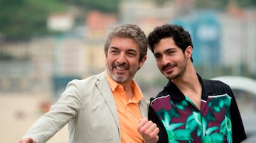 O ator argentino Ricardo Darín e seu filho Chino Darín são protagonistas da comédia 'La Odisea de Los Giles'. Foto: ANDER GILLENEA / AFP