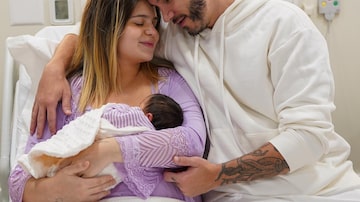 Primeira filha de Viih Tube e Eliezer, Lua nasceu no último domingo, 9. Foto: Estúdio Thalita Castanha