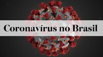 Coronavírus no Brasil. Foto: Arte sobre foto de Alissa Eckert, MS; Dan Higgins, MAM/CDC/via REUTERS