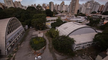 Vista aérea do complexo esportivo Baby Barioni. Foto: André Lucas/Estadão