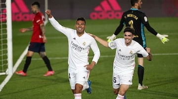 Casemiro marcou um dos gols da vitória merengue sobre o Osasuna. Foto: Susana Vera/ Reuters