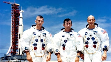 Tripulação da missão espacial Apollo 10. Foto: Nasa