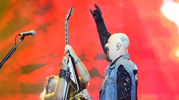 Rob Halford, vocalista do Judas Priest,durante apresentação da banda em São Paulo. Foto: JF DIORIO/ESTADÃO