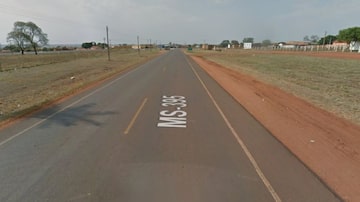 O caso ocorreuna rodovia MS-395, em Bataguassu, no Mato Grosso do Sul, próximo da divisa com o Estado de São Paulo. Foto: Reprodução Google Street View
