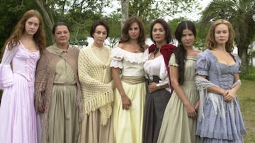 Elenco de 'A Casa das Sete Mulheres' grava cenas de despedida para a guerra. Foto: TV Globo/ Gianne Carvalho