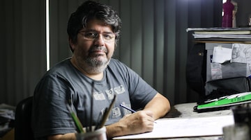 Laudo Ferreira, autor da série HQ Brasil. Foto: FELIPE RAU/ESTADÃO