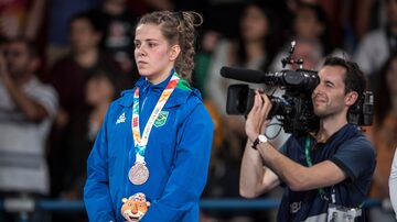 Eduarda Vaz Rosa ganha medalha de bronze nos Jogos da Juventude. Foto: Jonne Roriz/Exemplus/COB