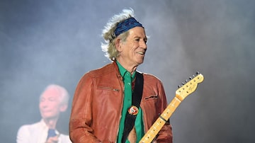 Keith Richards em show dos Rolling Stones em Marseille, na França, em junho de 2018. Foto: Boris HORVAT / AFP