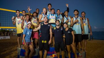 Konstantin Semenov, do vôlei de praia, esteve no Brasil para um período de treinamento. Foto: Marcelo Maragni/Red Bull Content Pool