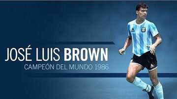 Autor de gol da Argentina na final da Copa de 1986, Brown morre aos 62 anos. Foto: Reprodução/Twitter/Federação Agentina de Futebol