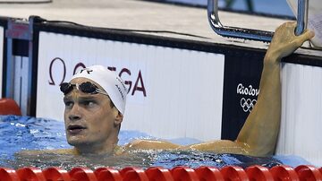 Yannick Agnel nos 200m livres masculino nos Jogos Olímpicos Rio 2016. Foto: GABRIEL BOUYS / AFP