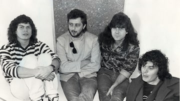 Paulo Ricardo, Luiz Schiavon, Paulo Pagni e Fernando Deluqui,São Paulo, SP,18/8/1988. Foto: José Basset/ Estadão