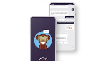 A startup VOAeducação criou um chatbot que se chamamacaquinho Zeca. Foto: VOA educação