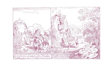 Ilustração de 'Monsieur Vieux Bois', desenhado em 1827 por Rodolphe Töpffer, talvez o quadrinho mais antigo do mundo. Foto: Foto: Editora Sesi-SP